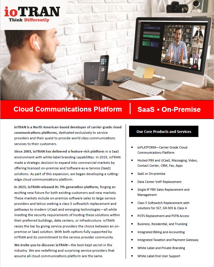 ioPLATFORM Company Information - ioTRAN